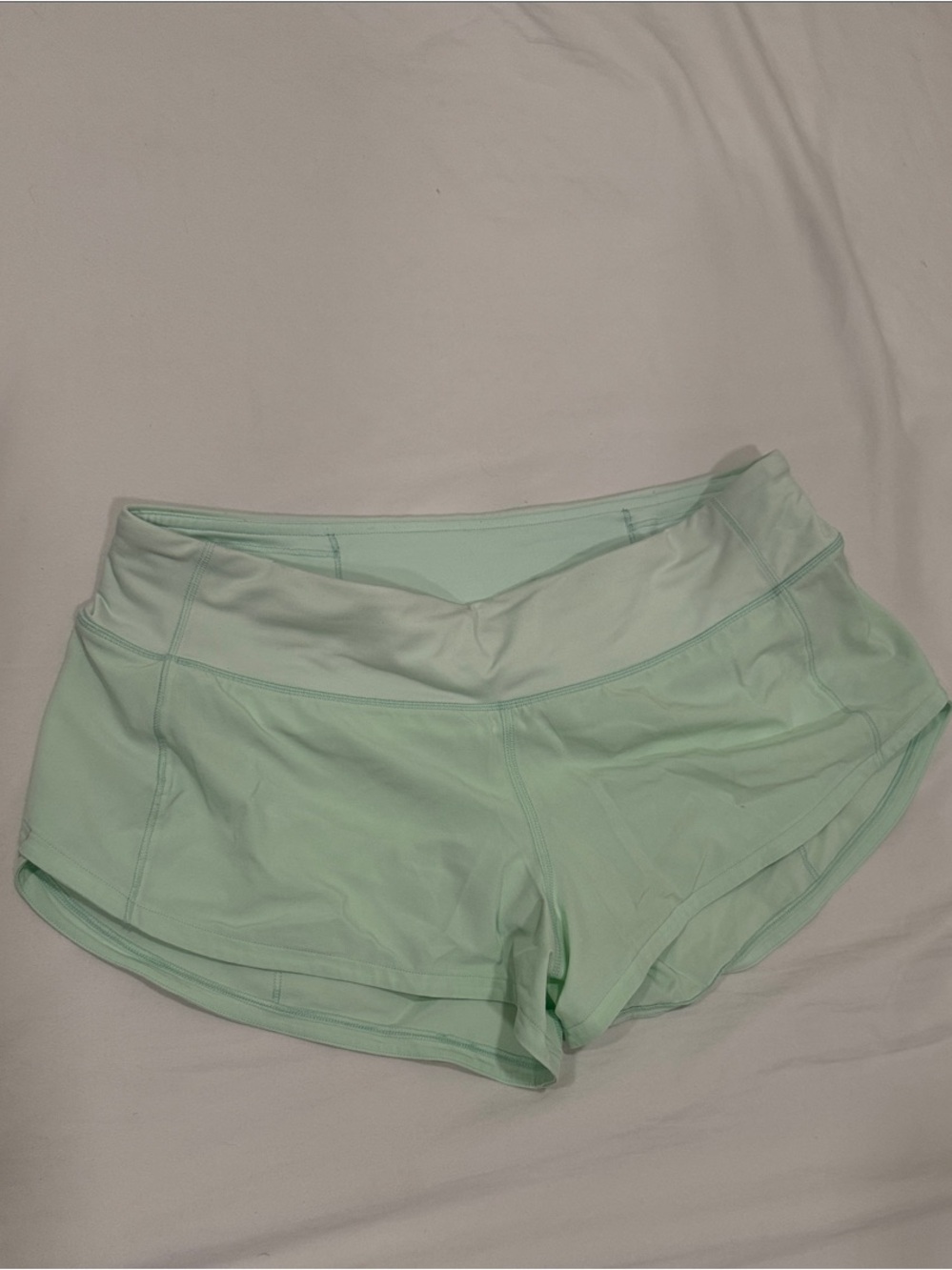 lululemon athletica Mint Green Speed Up Shorts